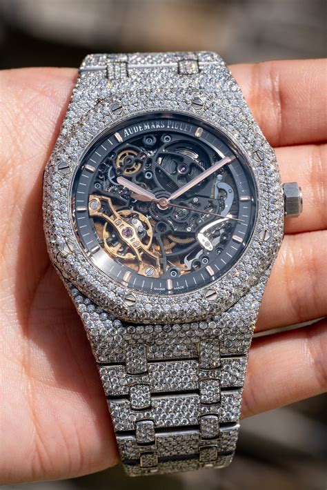 diamond audemars piguet watch|audemars piguet skeleton diamond.